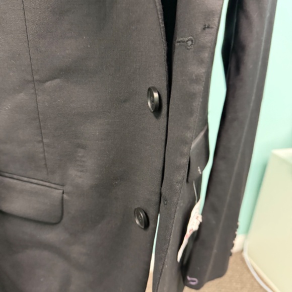 Calvin Klein mens suit jacket size 40L in black - Picture 3 of 8